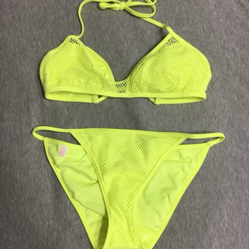 Neon yellow VS swimsuit